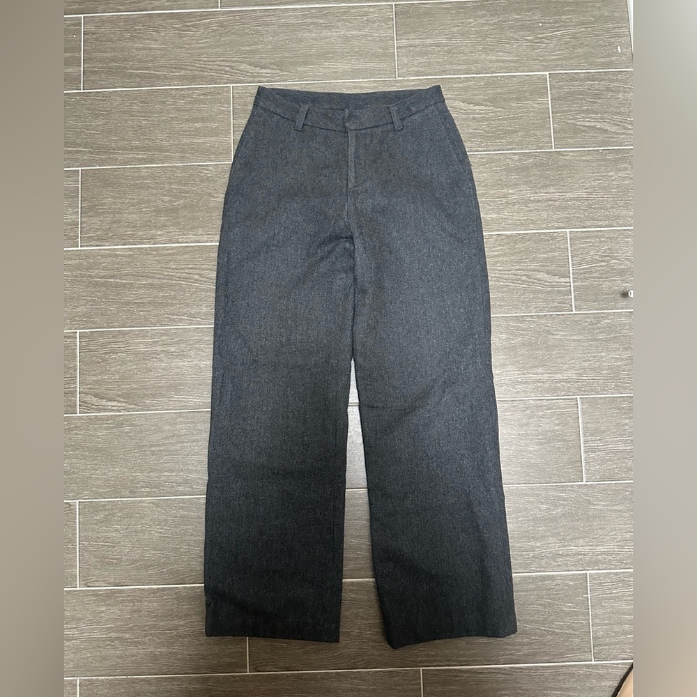 Old Navy Charcoal Wool Blend Trousers Women’s Size 2